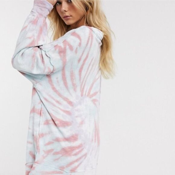 Free People We The Free “Best Catch” Tie Dye Pullover – Cozy Indie Loungecore M - Picture 8 of 8